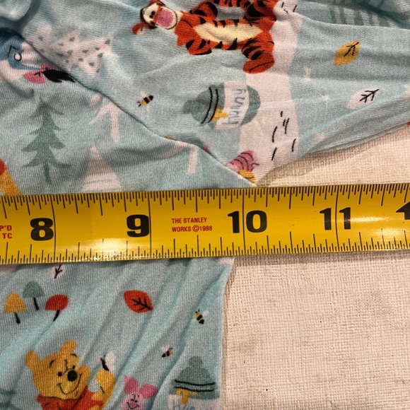 Little Sleepies Disney Winnie the Pooh Christmas Blue Footie/ onesie pajama - Picture 6 of 7